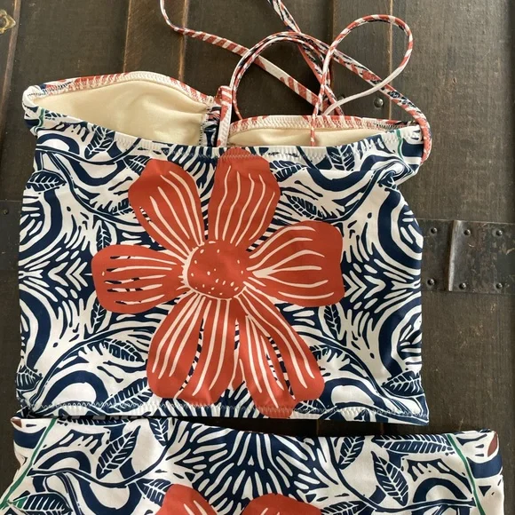 Carolina K for Free People Printed Hugh Waist Bikini XS - Picture 3 of 9